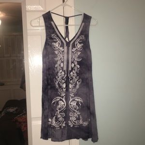 blue and white dress from en creme